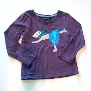 Mini Boden long sleeve knit tee girls 4-5Y